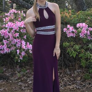 Eggplant 1/2 Prom Dress